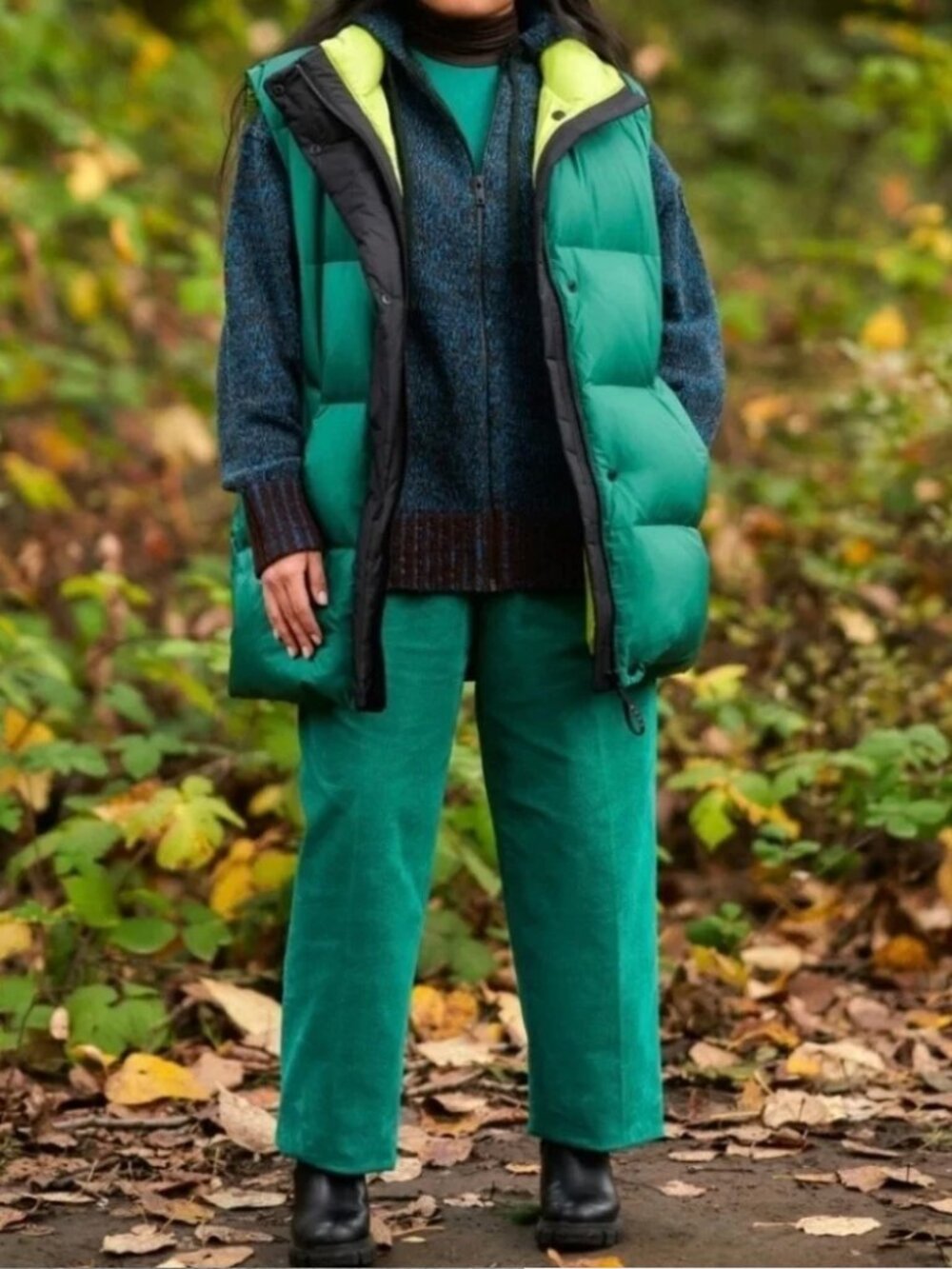 Marni x Uniqlo Kelly Green Corduroy Wide Fit Pleated Pants Size XS Rare Preppy - Picture 3 of 16